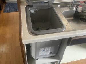 宮城キッチン取付け隊　トップオープン食洗機の工事　施工前